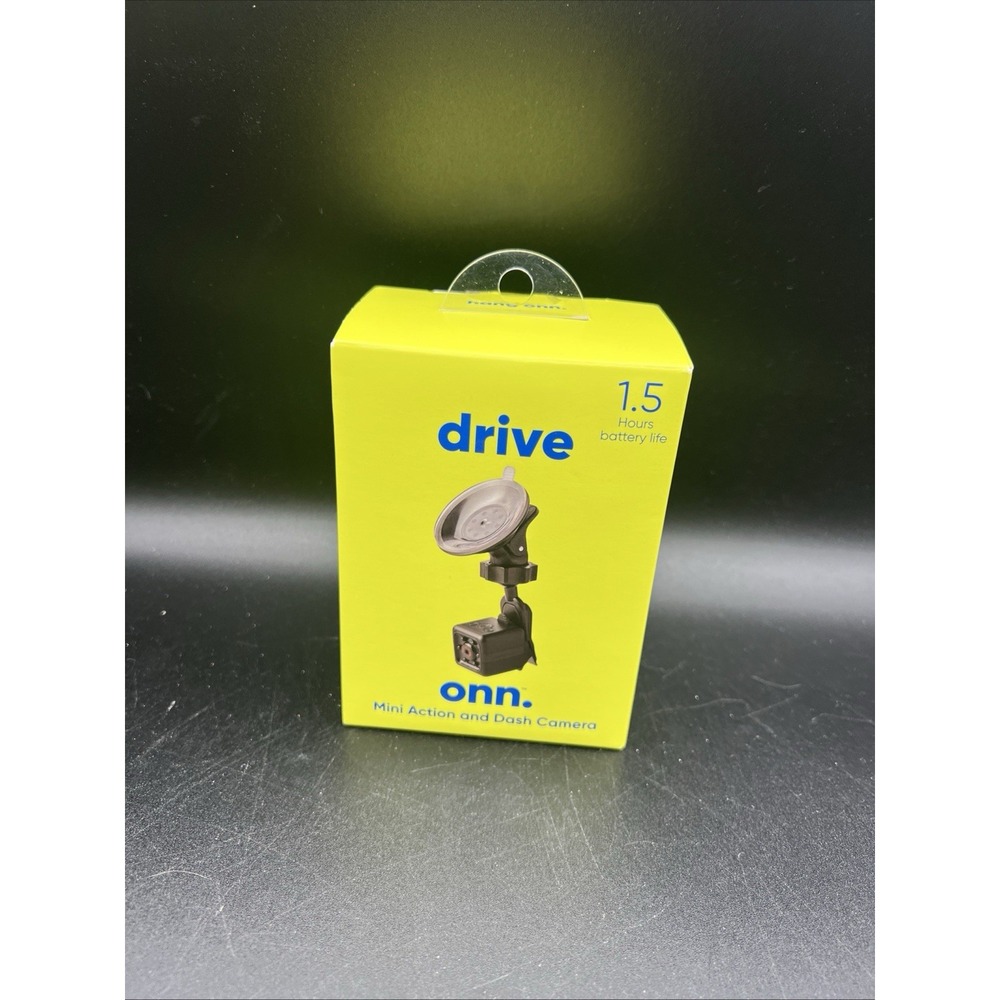 Drive Onn Mini Action & Dash Camera High Resolution 1080P 1.5hr Battery‎ Life